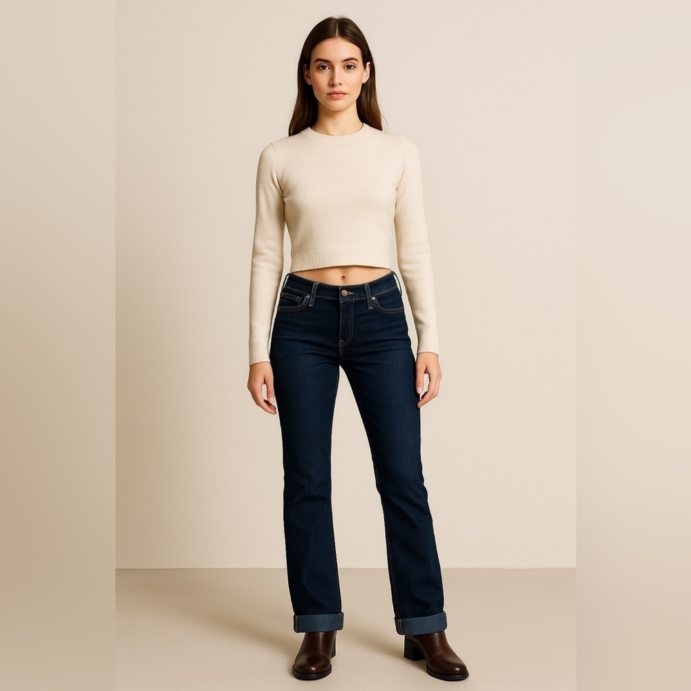 J Brand Dark Wash Low Rise Jeans Women’s Size 28 (30x31) Y2K Night Out Party